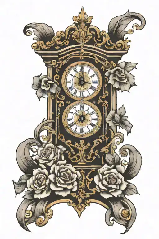 Grand Fathers Clock Face