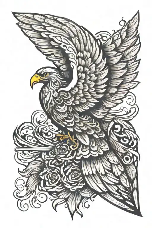 Wing Right Forarm Half Sleeve Men