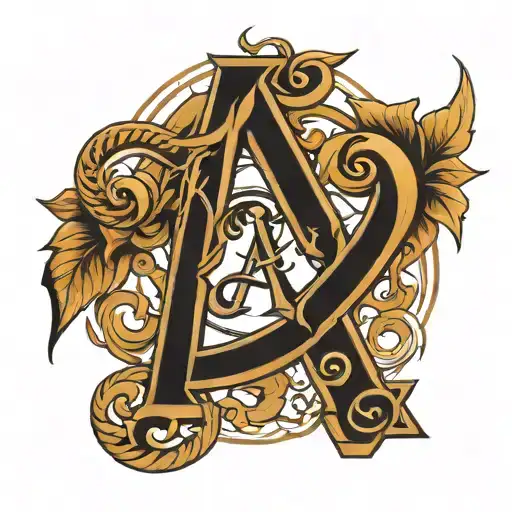 Two Captal Letter A's Joined By Infinifty Symbol Intertwined