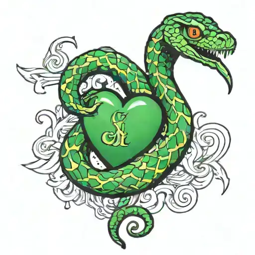 Snake 4Respect 4Freedom 4Loyalty 4Whatimportant Green Heart