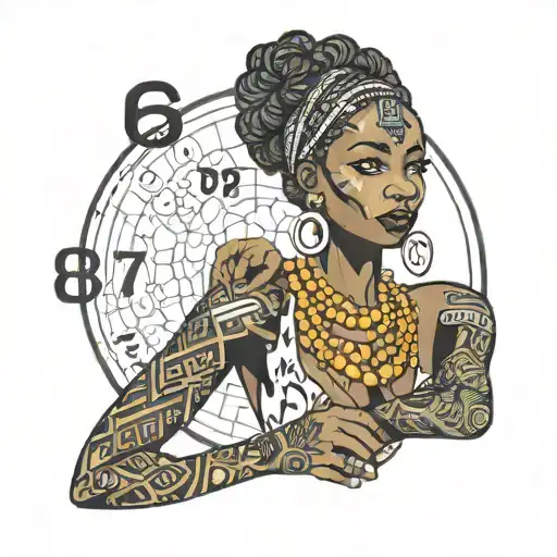 African Woman With 876 Area Code Below