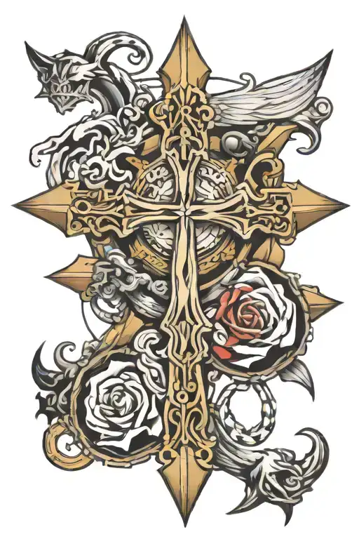 Western And Cross Surrounded