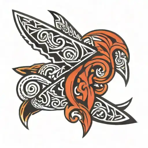 Ogden Knives Logo Tribal Hawaii Polishian Design