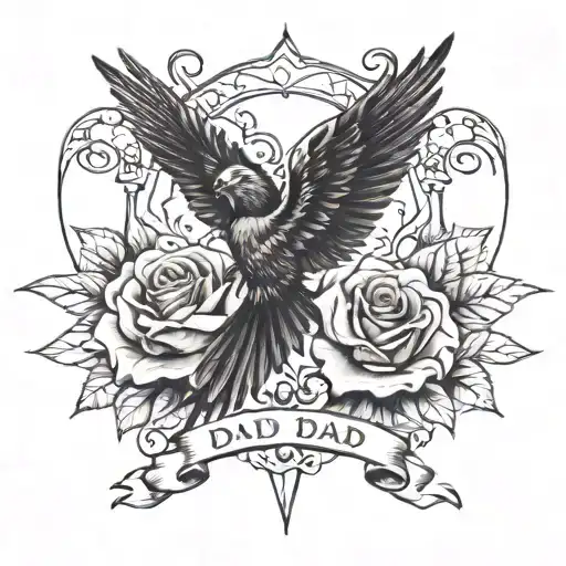 Tattoo For My Dad And Step Dad Memorial