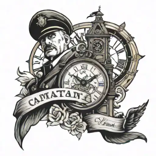 Clock Tower And Captain Ame
