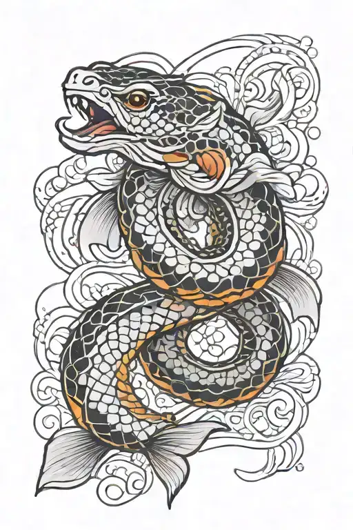 Koi Bull Snake Wrapped