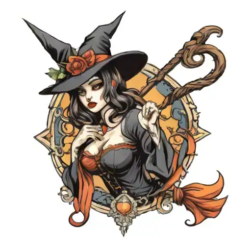 Beautiful And Sexy Witch