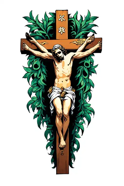 Prudent Robber Crucified On The Cross