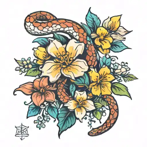 Texas Wildflowers Snake