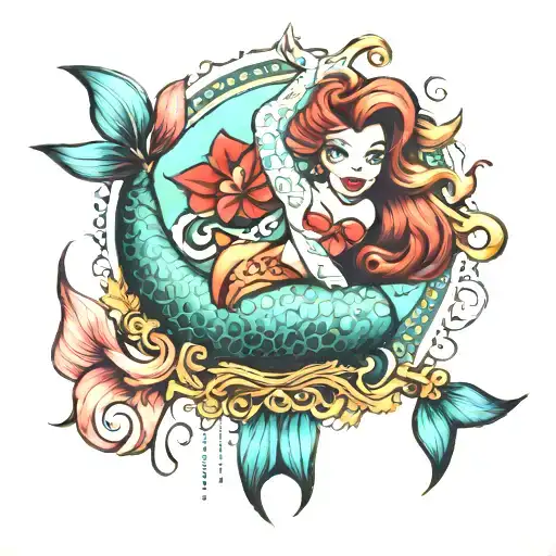 Pin Up Mermaid Tail