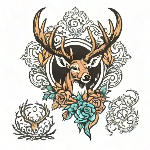 Large Buck Deer Antlers