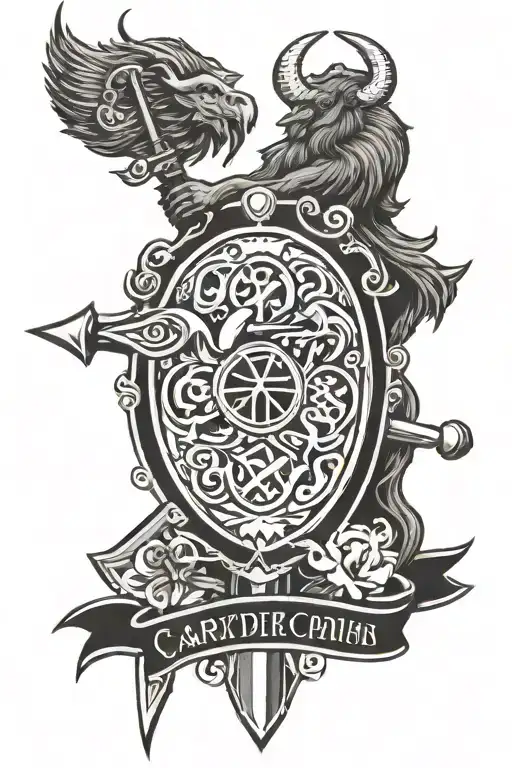 Sword And Shield Capricorn Zodiac Sign