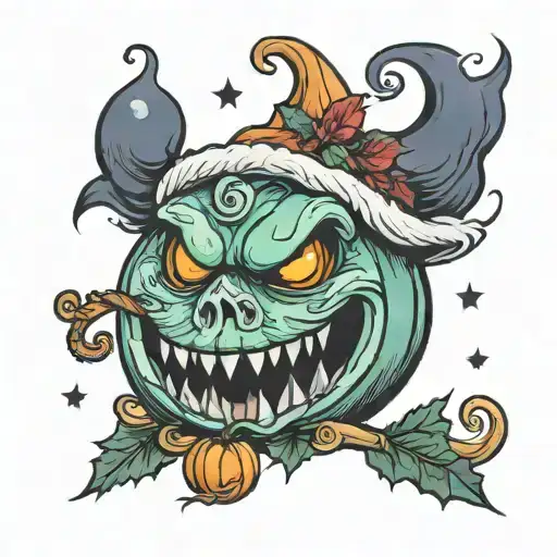 Night Before Christmas Pumpkin