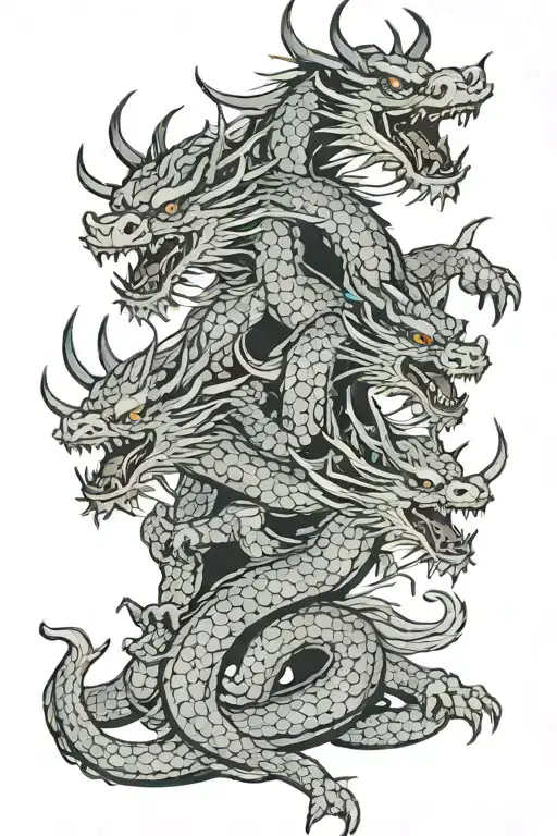 3-Headed Samurai Dragon