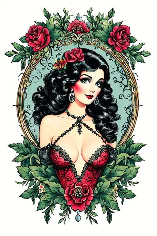 Vintage Inspired Pinup Girl Like Betty Paige