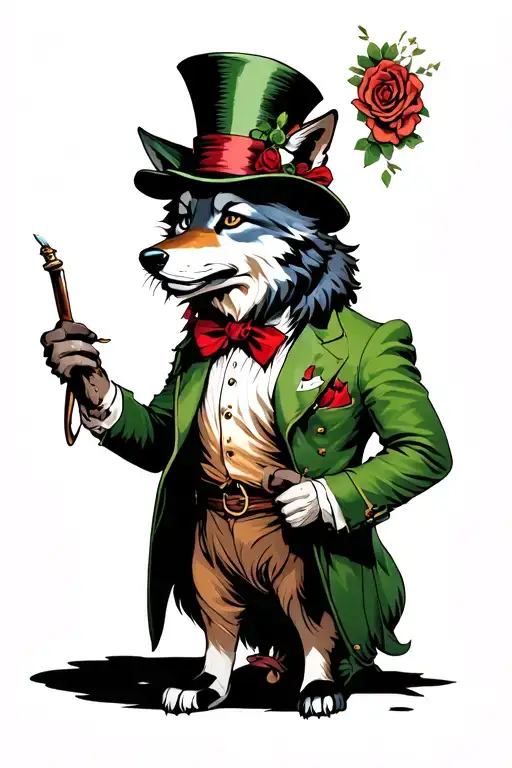 Mad Hatter As A Wolf