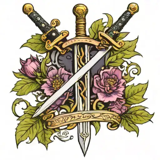 Sword With A Scottish Thistle