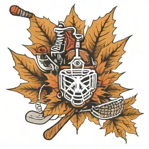 Hockey Inside A Maple Leaf