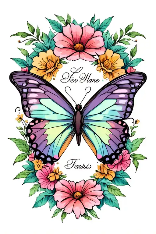 Butterfly With Name Engraved