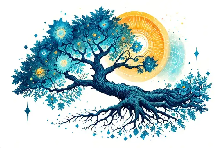 Tree Of Life In Cosmos For A Full Arm