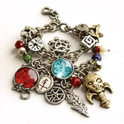 Bracelet With Once Upon A Time Charms Hanging