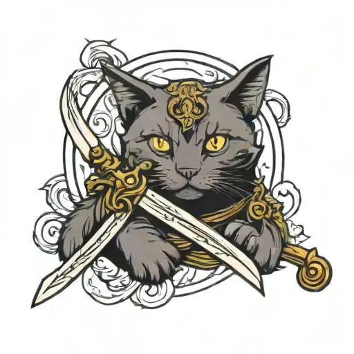 Cat With A Sword
