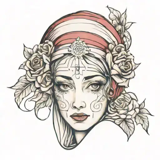 Mary Portrait With Eyes Open