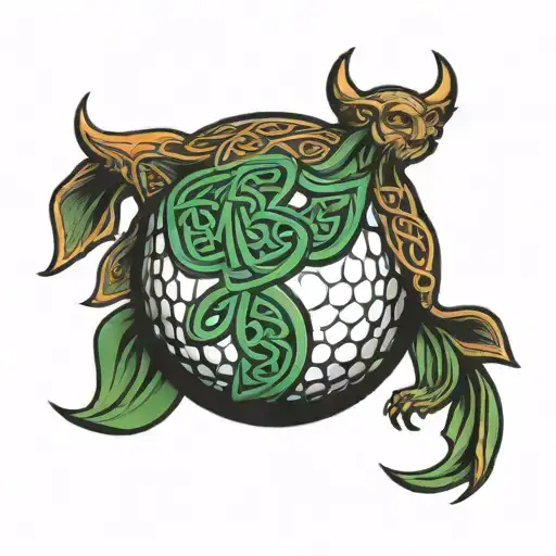 Celtic Fatherhood Golf Ball