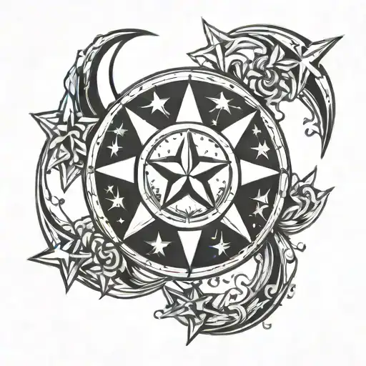 Quarter Moon And Star