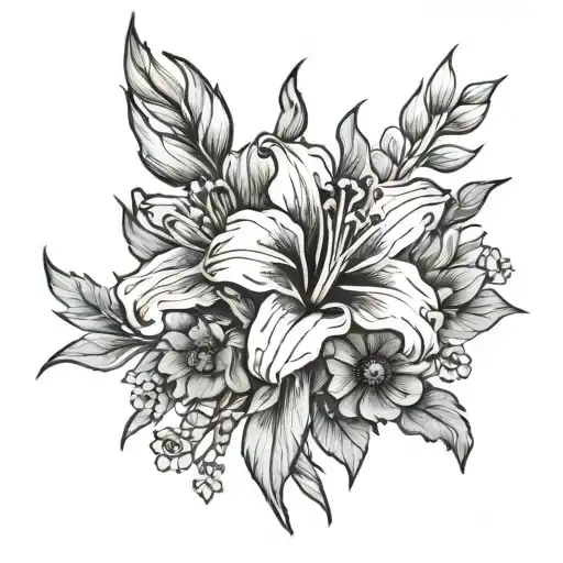 Gladiolus Poppy Sunflower Blooming