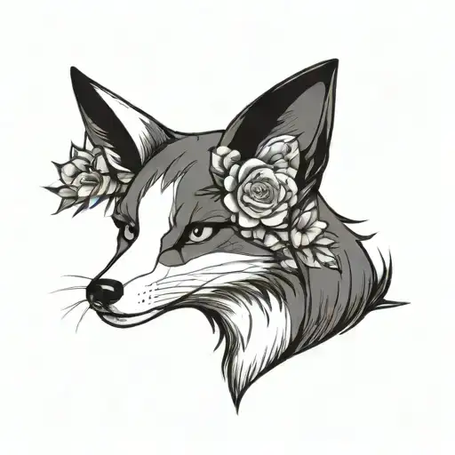 Fox Dressed Up As A Tattoo Artist