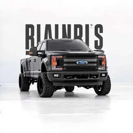 Lifted 2022 Black Ford 250 With Platinum Trim And Crew Cab