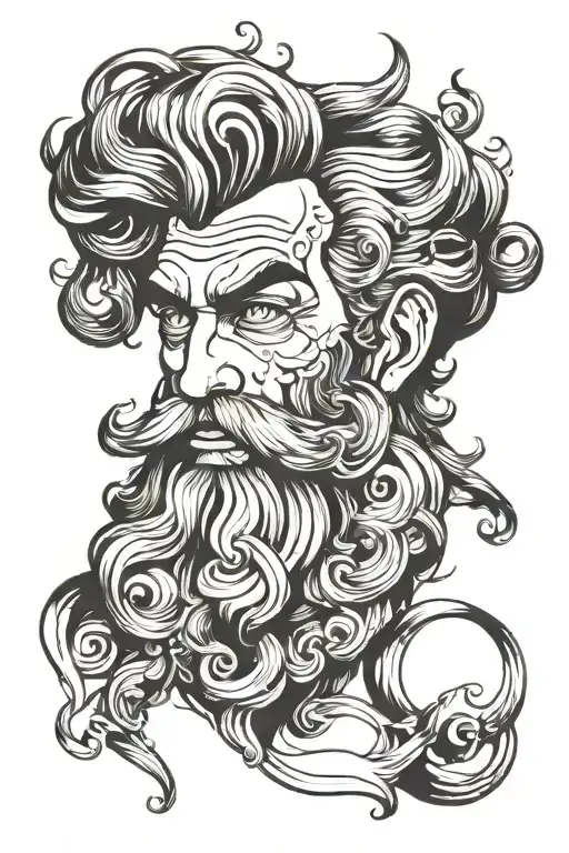 Sexy Bearded Poseidon Gay