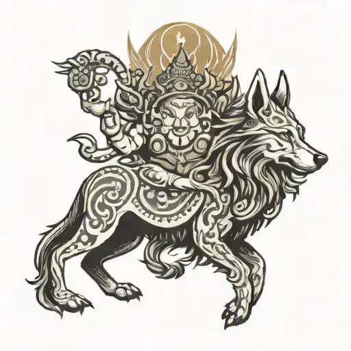 Lord Shiva Nature Nepal Flag Wolf