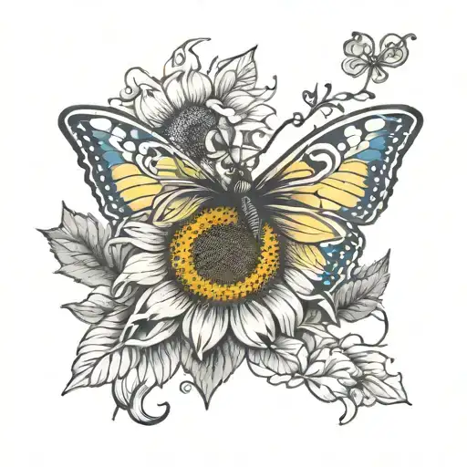 Butter Fly Sunflower