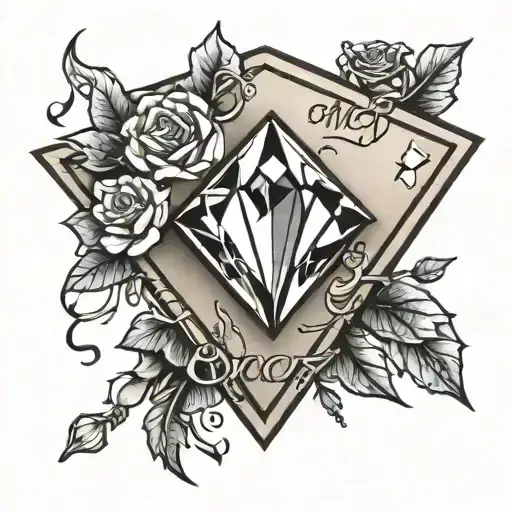 Diamond And Message Written