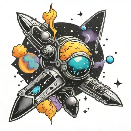 Dream Big Galaxy Space Black