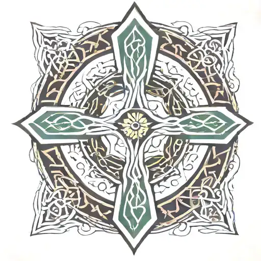 Celtic Cross All Seeing Eye
