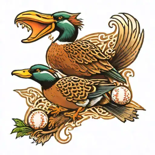 Hunting Ducks Baseball