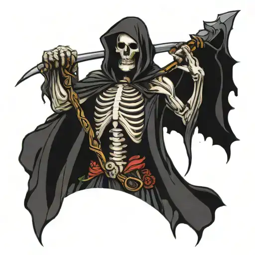 The Reaper With Sheath On My Back Piece