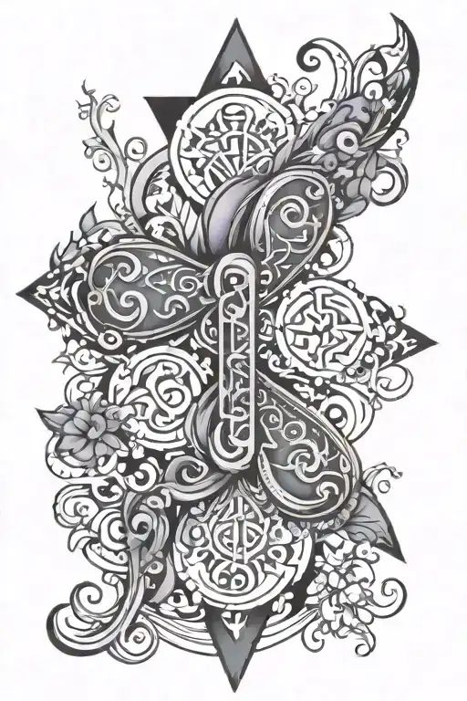 Autism Symbol And Fibromyalgia Symbol Merging