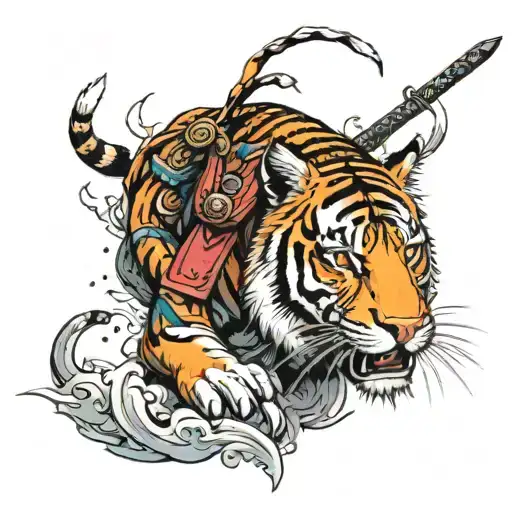 A Tiger As A Samurai