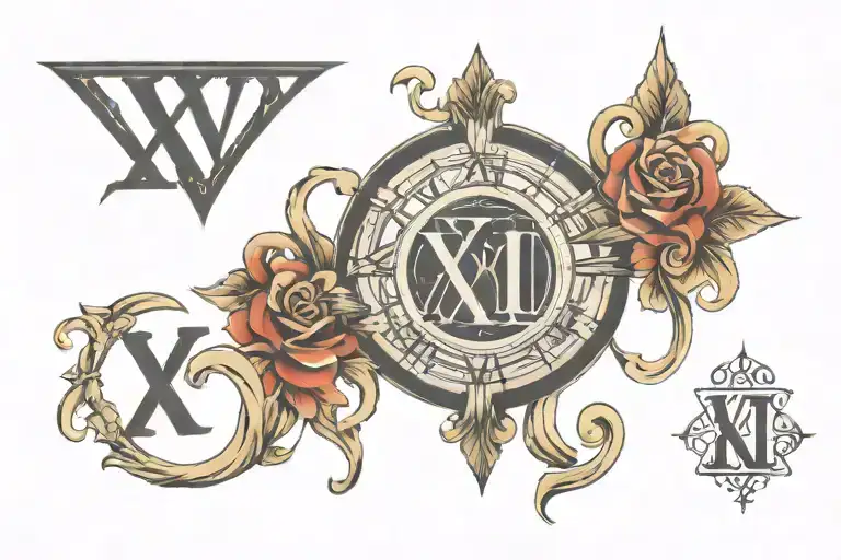 Roman Numerals X-vi-xi