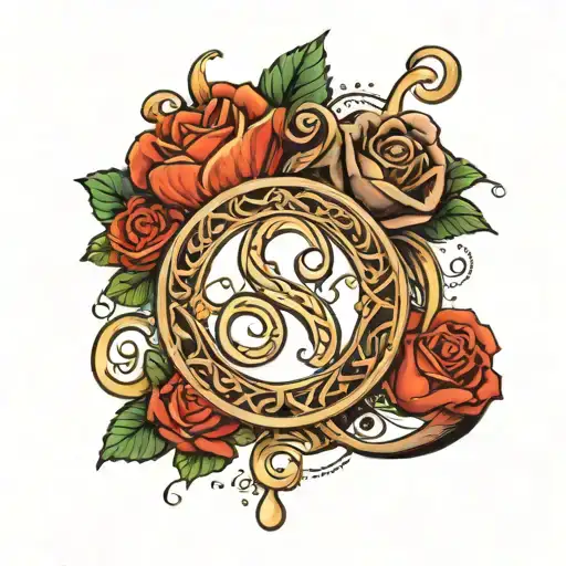 Infinity Symbol With One Side Of Infinity Should Be Number 10 And Other Side Mic