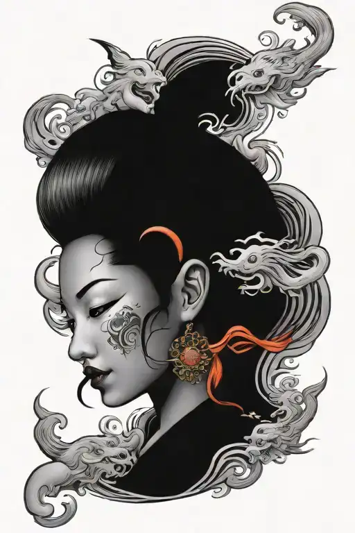 The Chinese Goddeess Nuwa Reparing The Sky