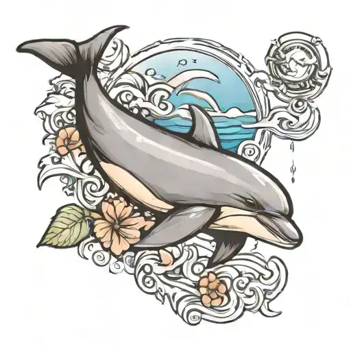 Dolphin Coming Up For Air