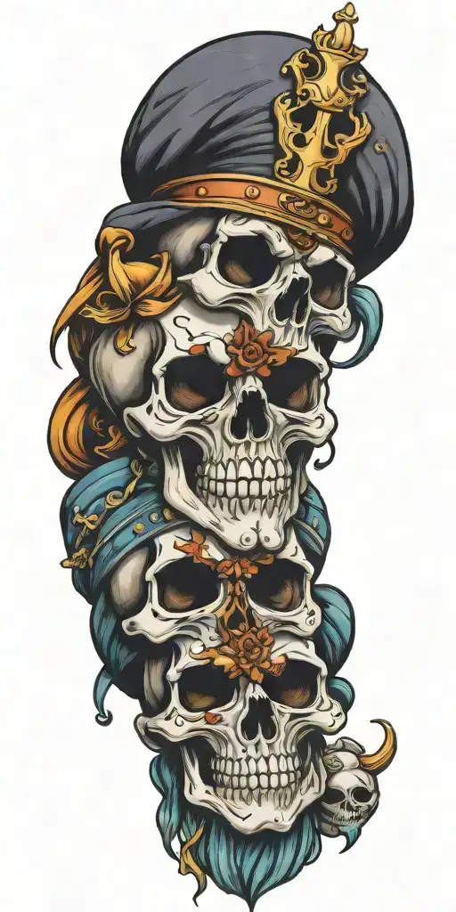 Jester Skull And King Skull