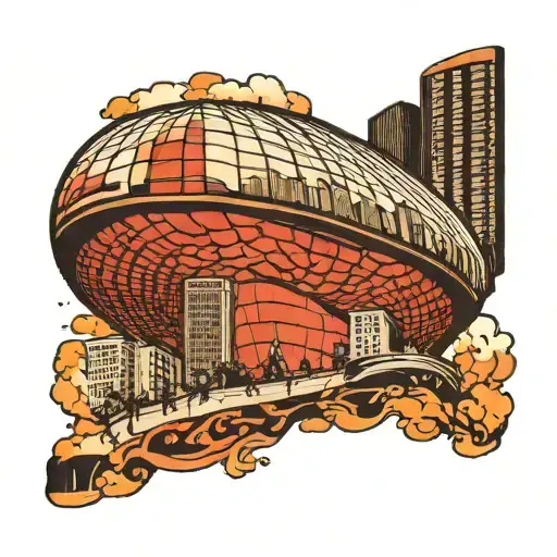 Cloud Gate Bean Shaped Like