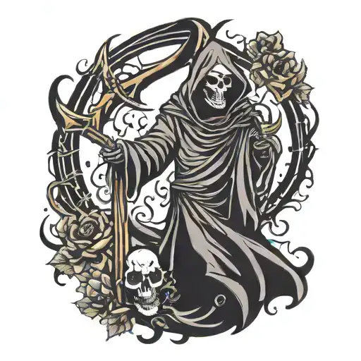 Grim Reaper Silhouette