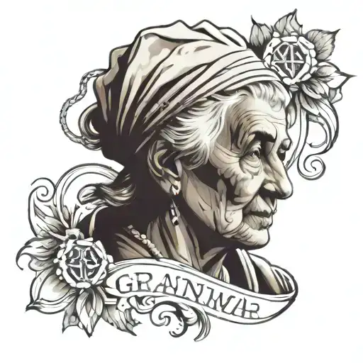 Grandma With Roman Numerals